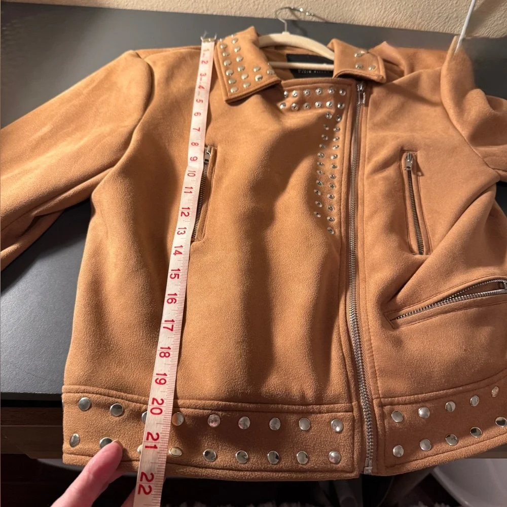 Buffalo David Bitton Soft Bomber Jacket Feels Like Suede Size Medium - Picture 8 of 9